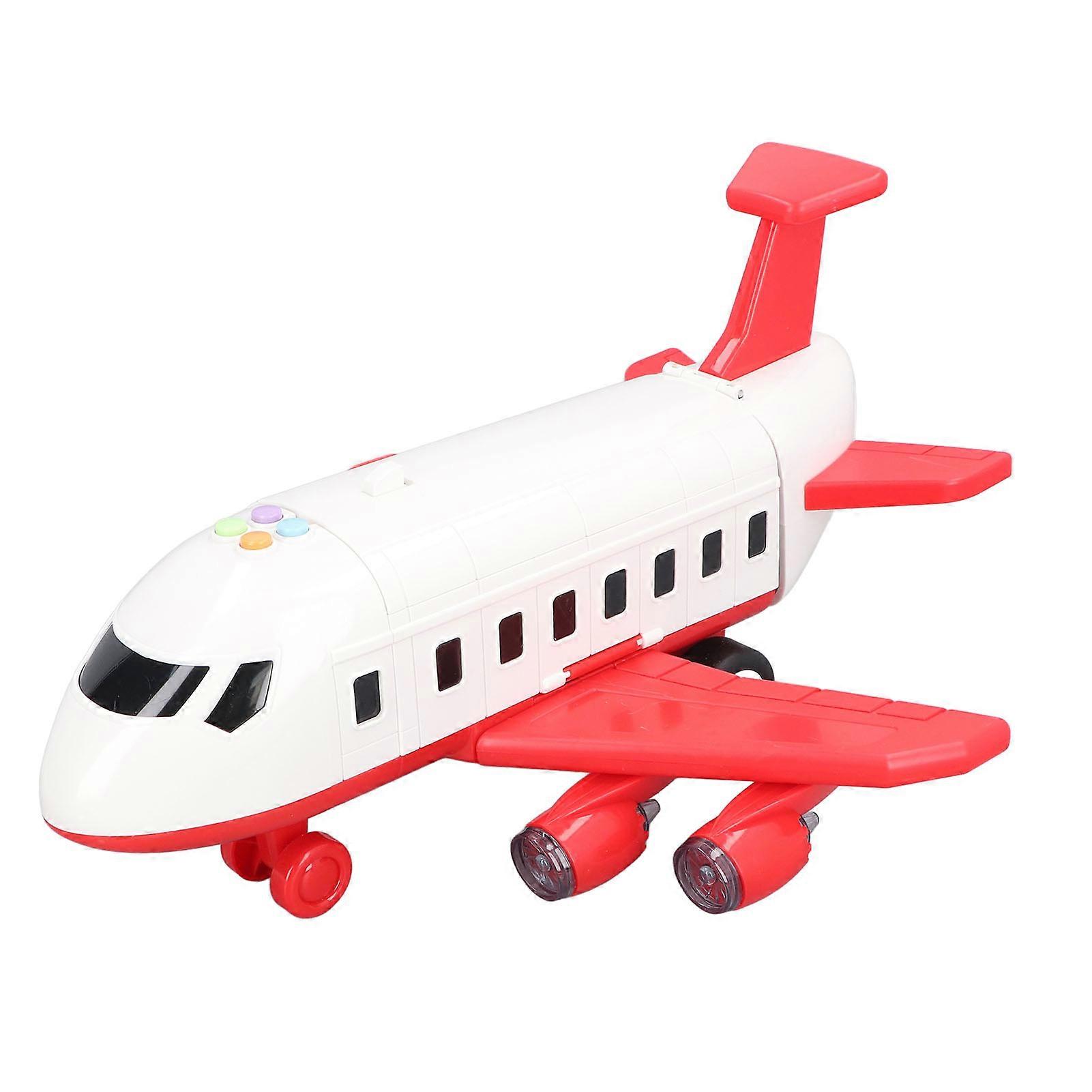 Toy Airplane Model High Simulation Anti Fall Multifunctional Plane Toy with Car Model for Kids 