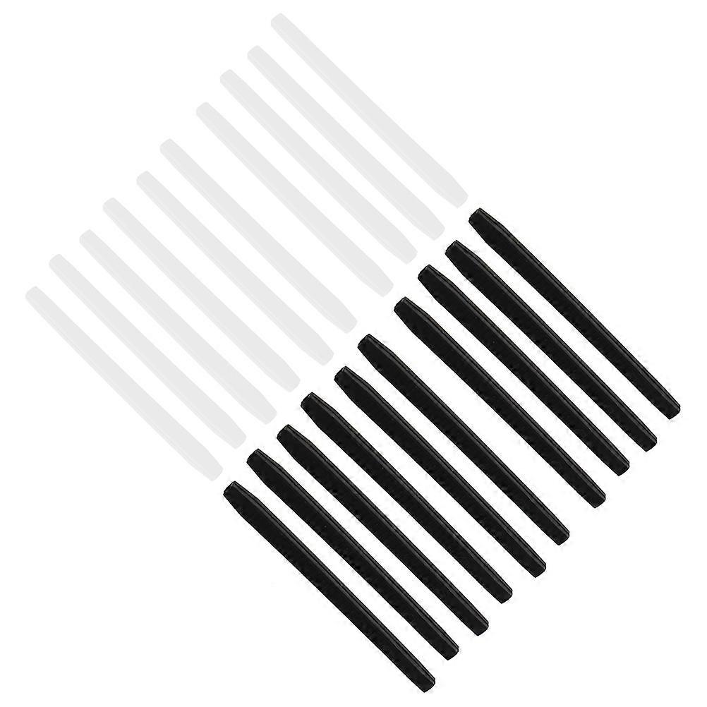 40Pcs Silicone Eyeglasses Replacement Accessories Ear Anti Slip Temple Tips (White Black)