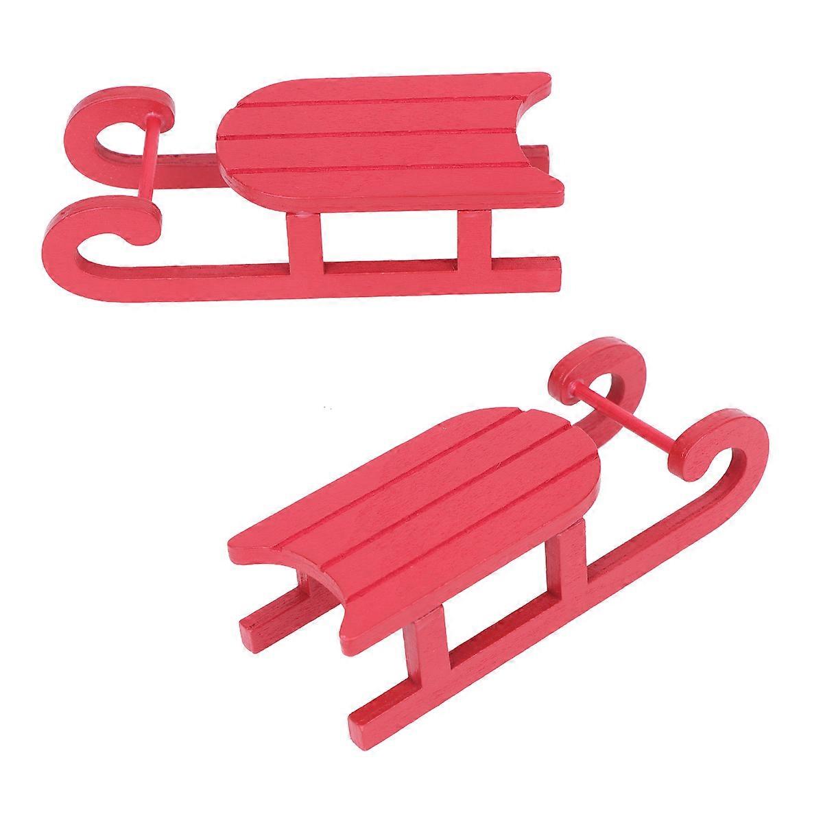 Wooden Sleigh Decor, Functional Party Accessory for Festive Activities, Reliable Design