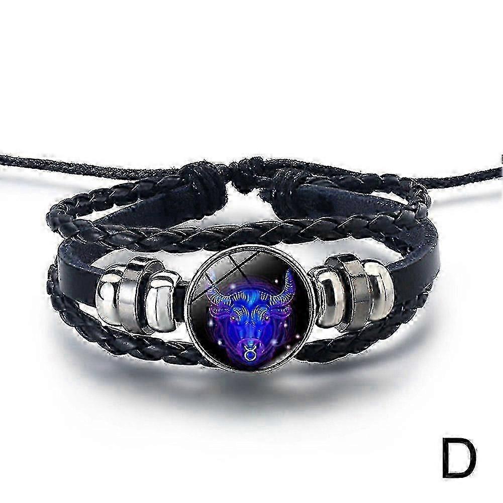 Serene Taurus Manifestation Bracelet with 12 Constellations Gemstone