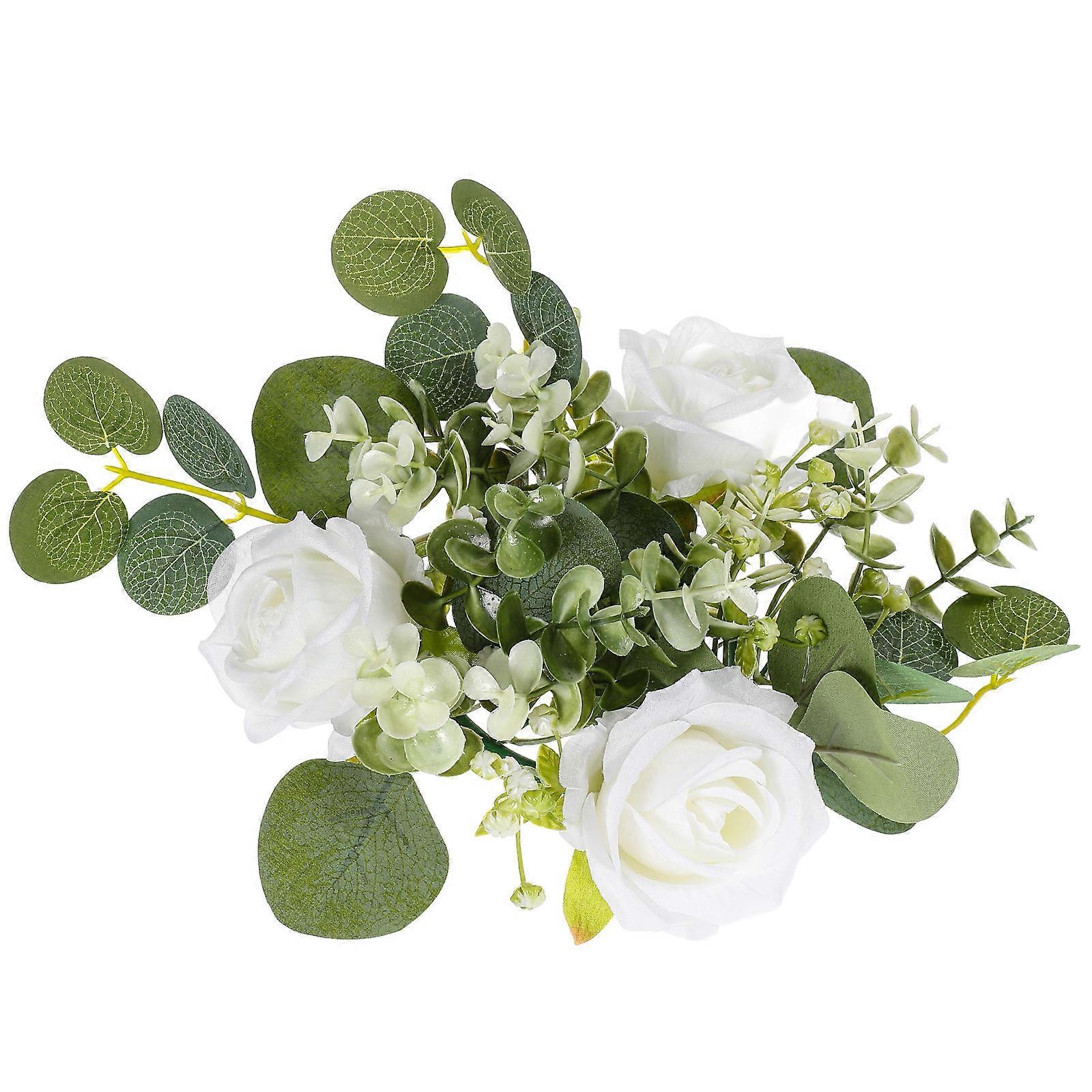 キャンドルリングデコレーション昇降テーブル配置と花のディスプレイ