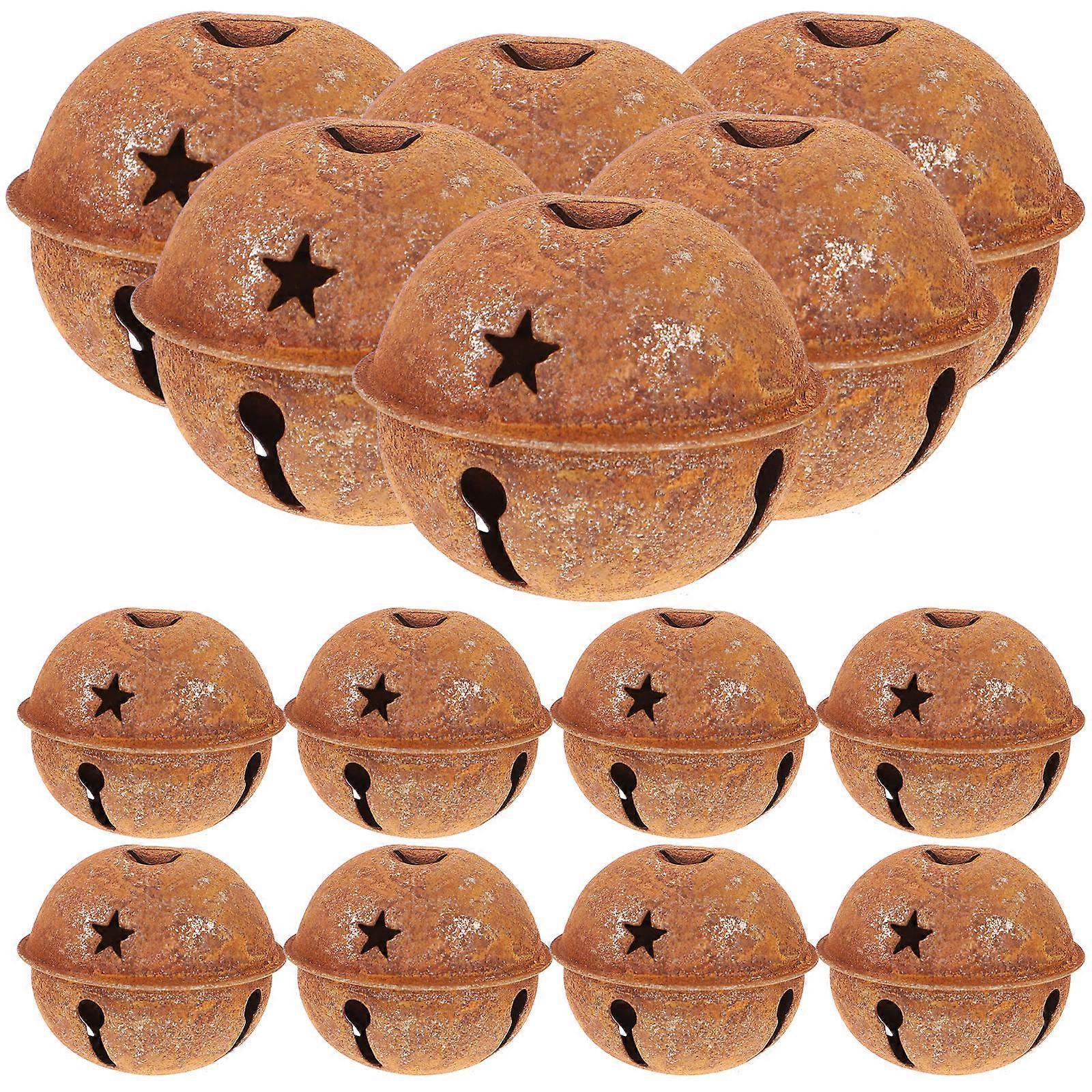 Christmas Accessories, Rustic Metal Bells with Lifelike Aged Appearance