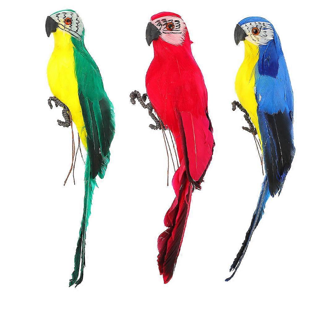 Here's a refined product description for your **3pcs Artificial Parrot Statues**:
**3pcs Artificial Parrot Statues – Lifelike Garden Decor for a