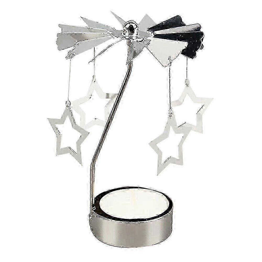 Snowflake Rotary Candle Holder for Winter Tabletop 2025