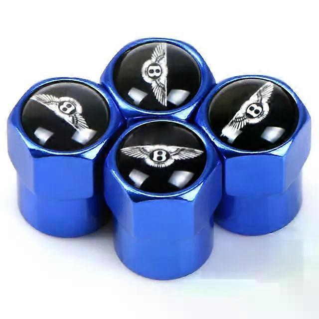 4pcs Colorful Car Wheel Tire Valve Caps Stem Case Suitable for Bentley Bentayga Continental Car Badge Auto Accessories Aluminum alloy shry