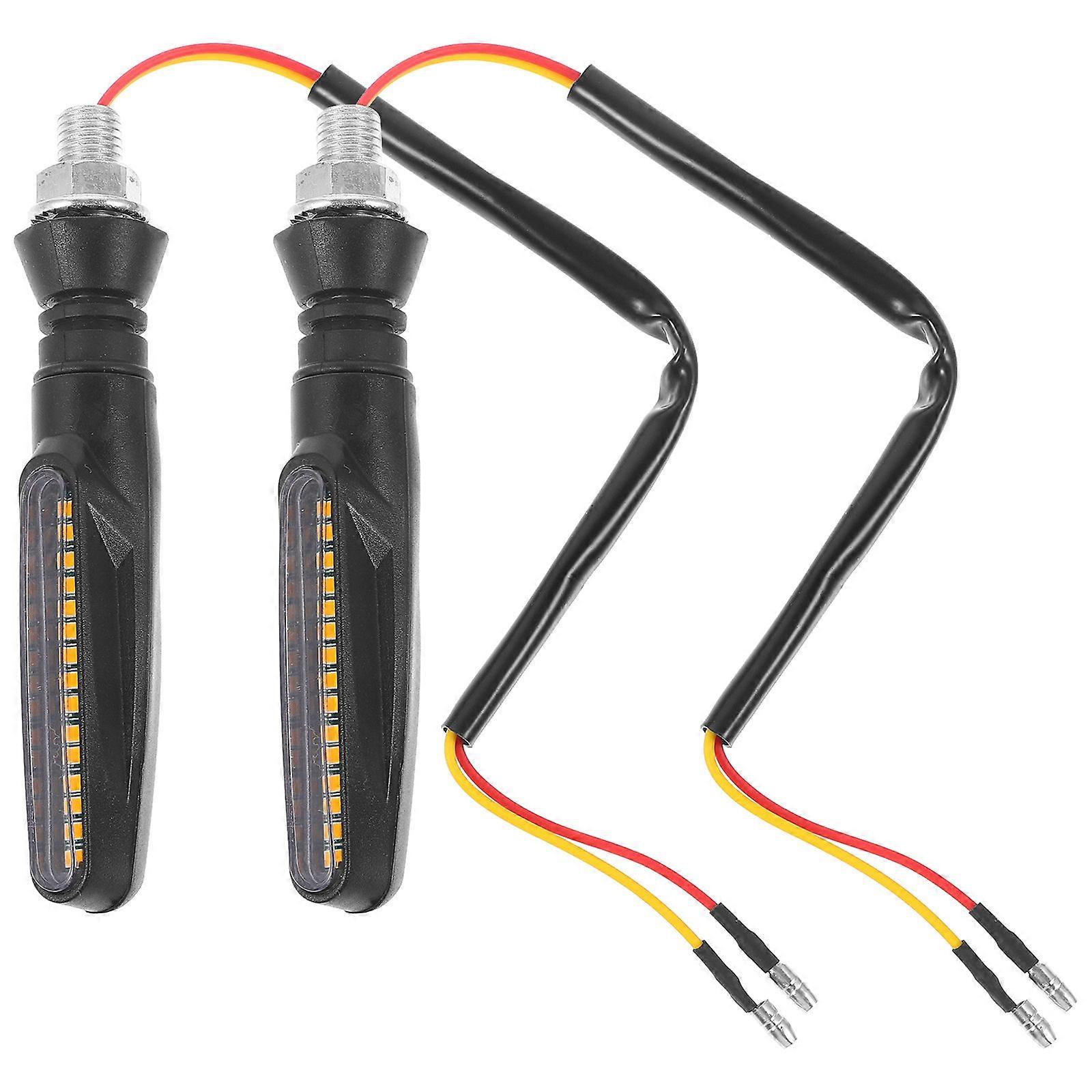 Motorcycle Turn Signal Lights with Flowing Brake Indicator for Enhanced Visibility and Safety – Eye Catching Lighting Design for Motorbikes