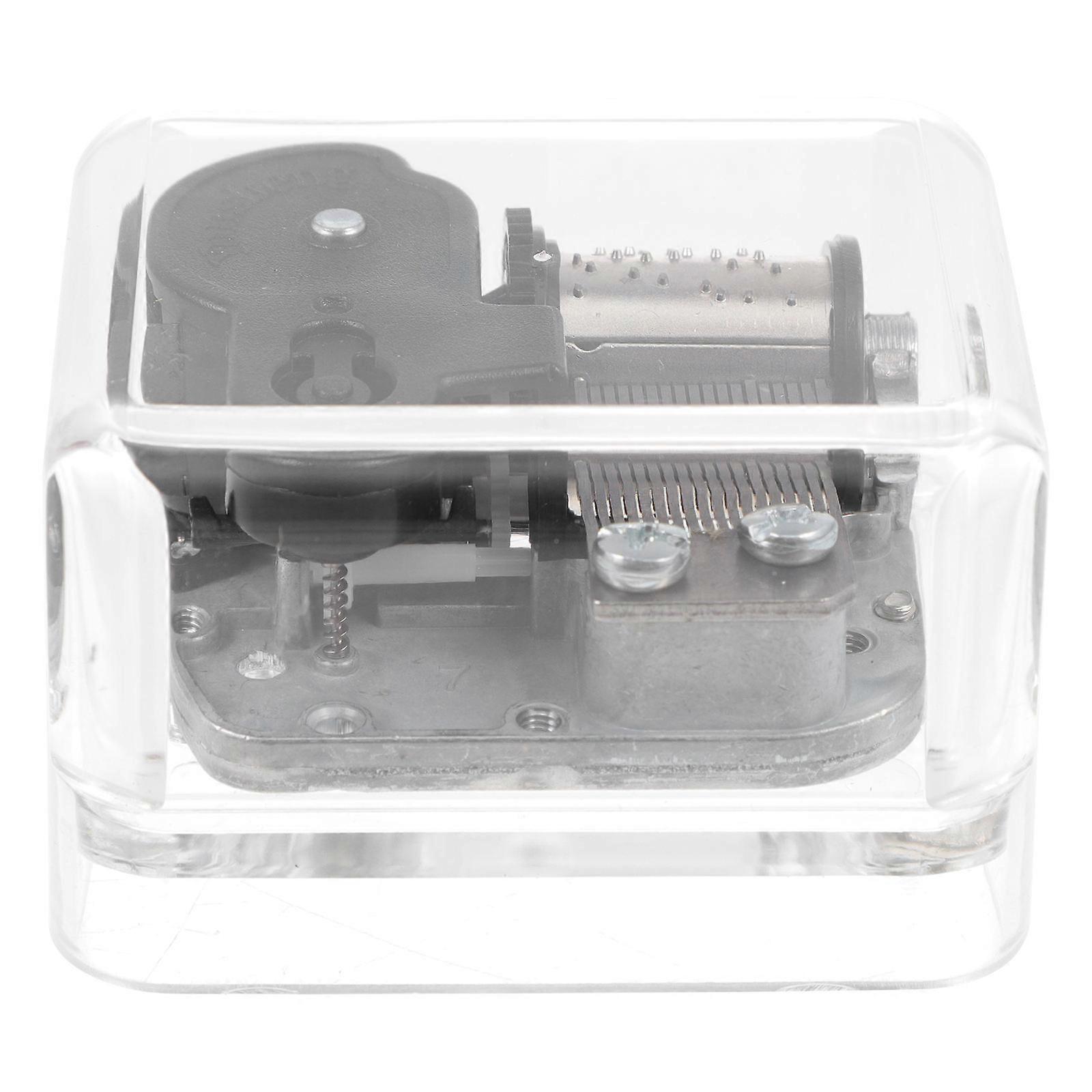 DIY Clockwork Box Transparent Music Box Movement Loud and Fuller Sound 1Pc