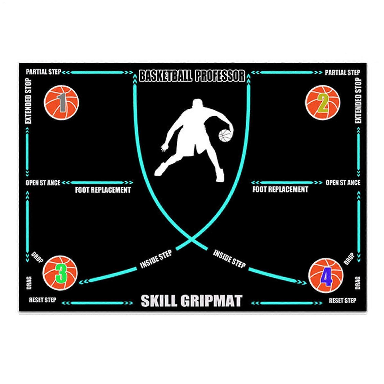 Basketball Training Mat NonSlip, Shock Absorbing, Foldable for Kids and Adults