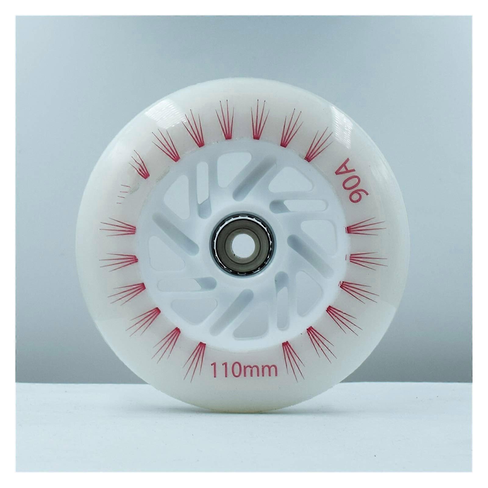 Roller Skate Wheels 90A 100mm Inline Speed Skates Replacement Wheels 2 Pieces/Lot White Compatible with 90 100 110 Models