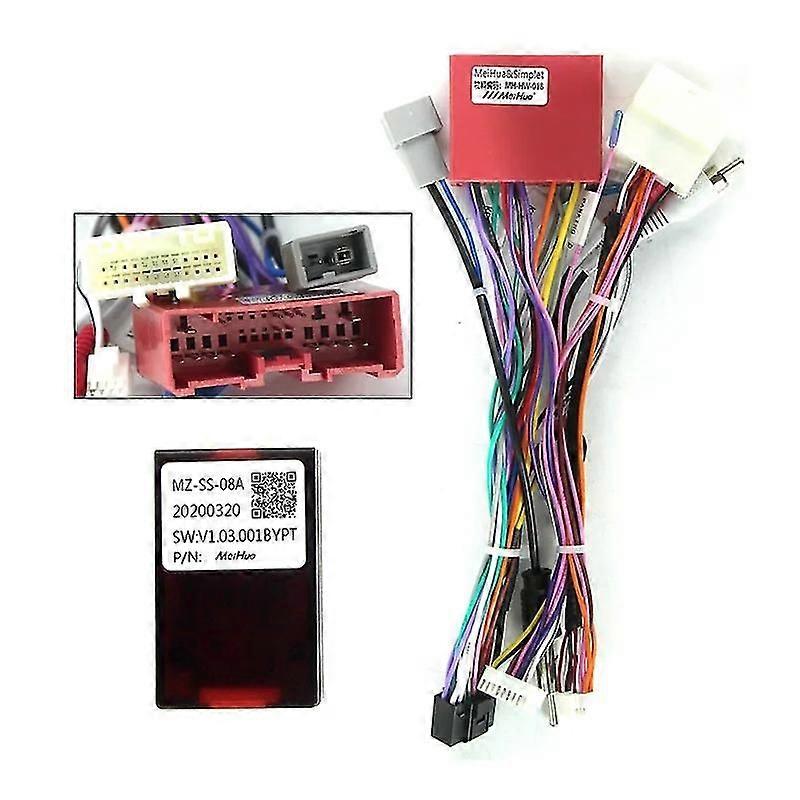 For MAZDA RX8 2008-2021 Car Radio Dashboard Panel Frame Power Cord CANBUS