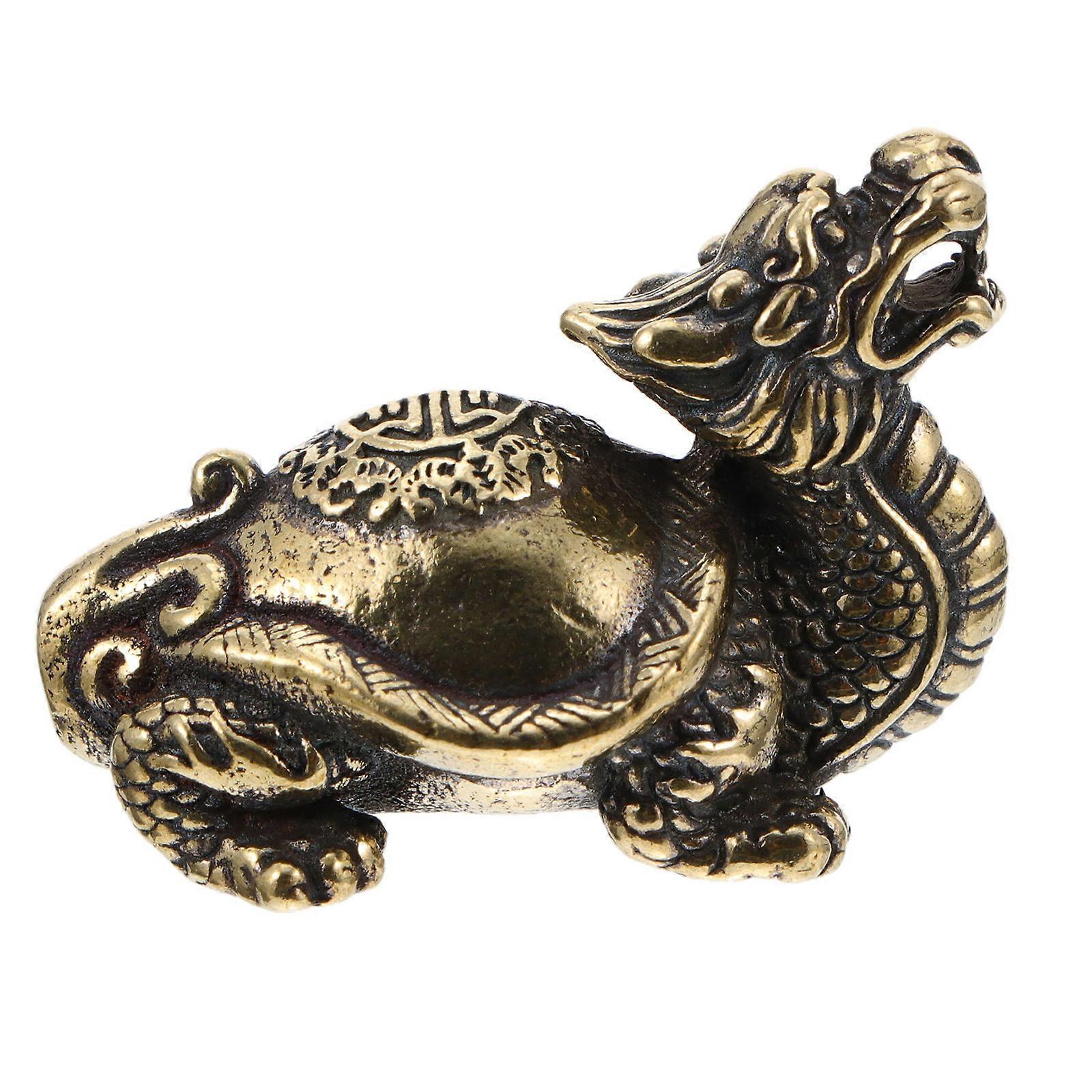 Pendant Key Chain Animal Shape Copper Keychain Pendant Daily Use Golden 1Pack