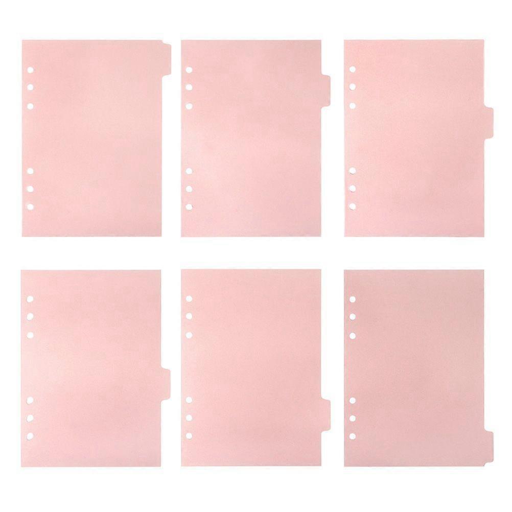 6Pcs Household Index Dividers Professional Tab Dividers Convenient Binder Tabs Book Accessory