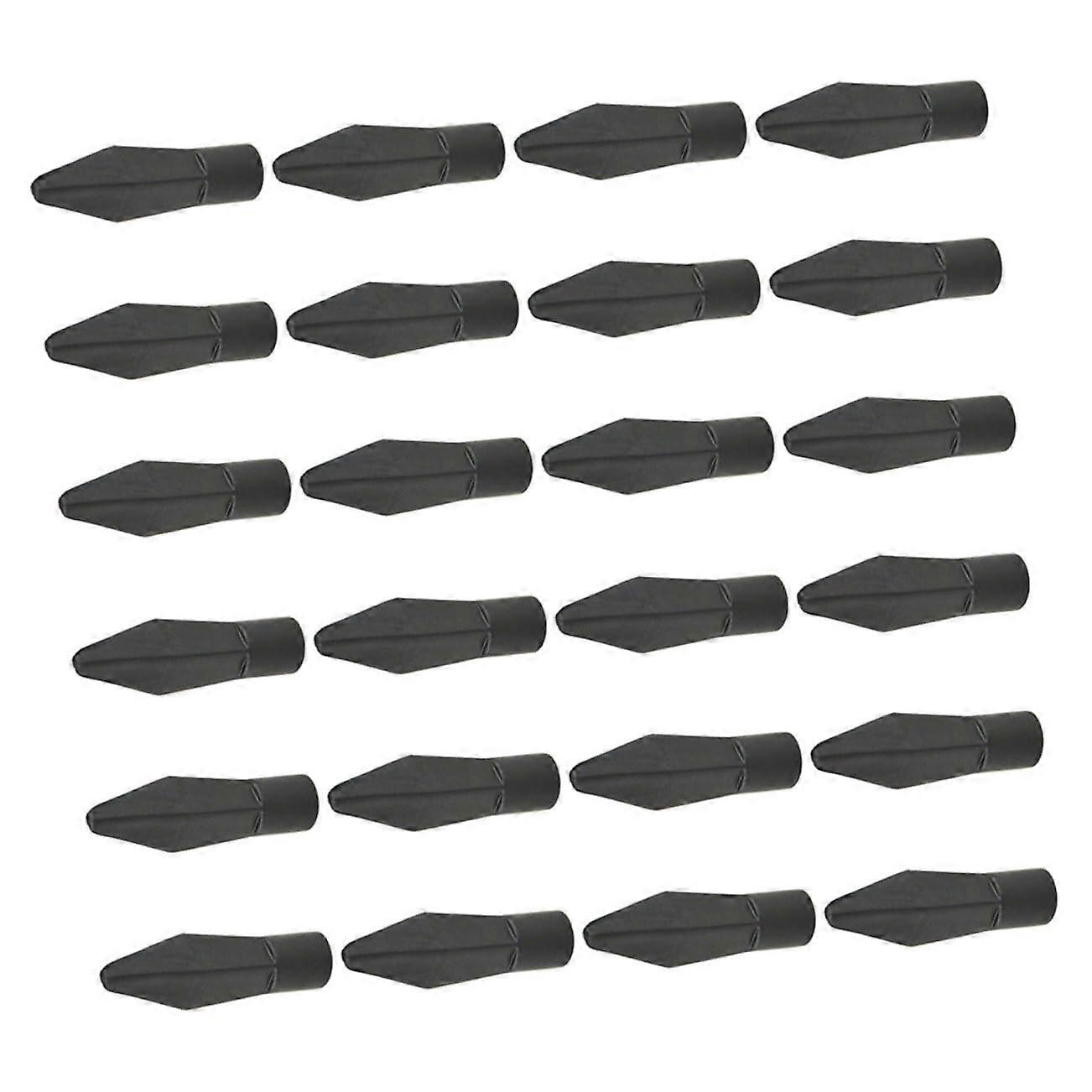 24 pieces rubber arrow tips for soft archery practice arrows for outdoor games and shooting exercises compatible with carbon and bamboo arrows
