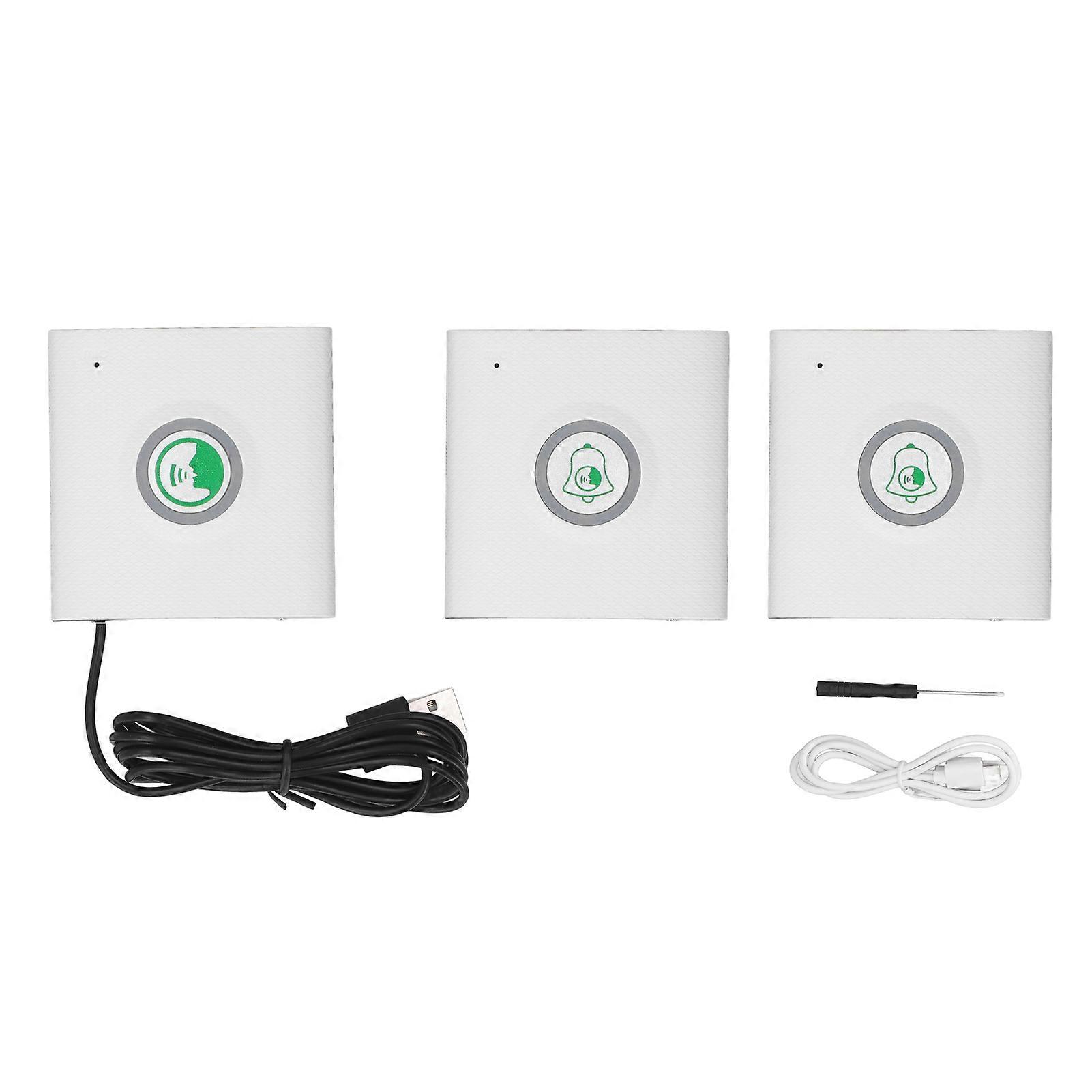 Extern 1 Interne Einheit 2 Wege Wireless Voice Intercom für Home Security 433MHz, Weiß