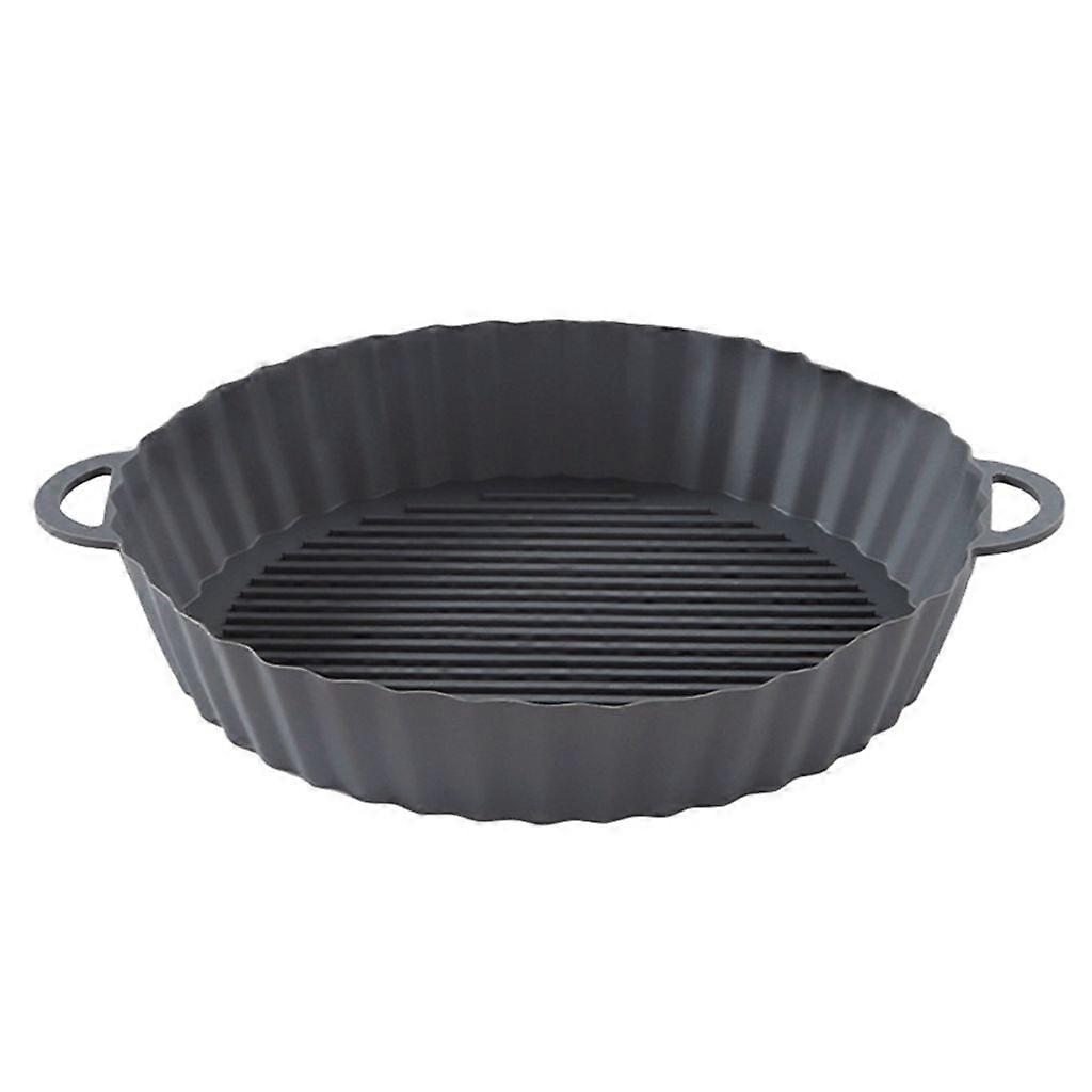 Hot Air Fryer Basket Silicone 20cm Hot Air Fryer Accessories Replacement Paper Insert, No Hard Cleaning Air Fryer Basket - Style 1