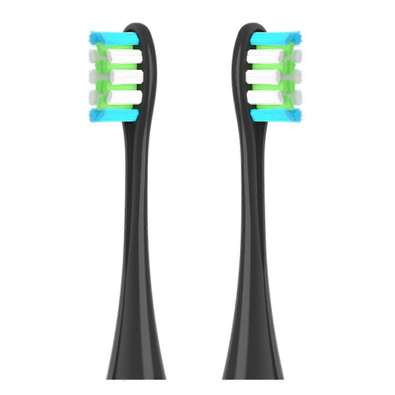 10pcs replacement heads for electric toothbrushes compatible Black