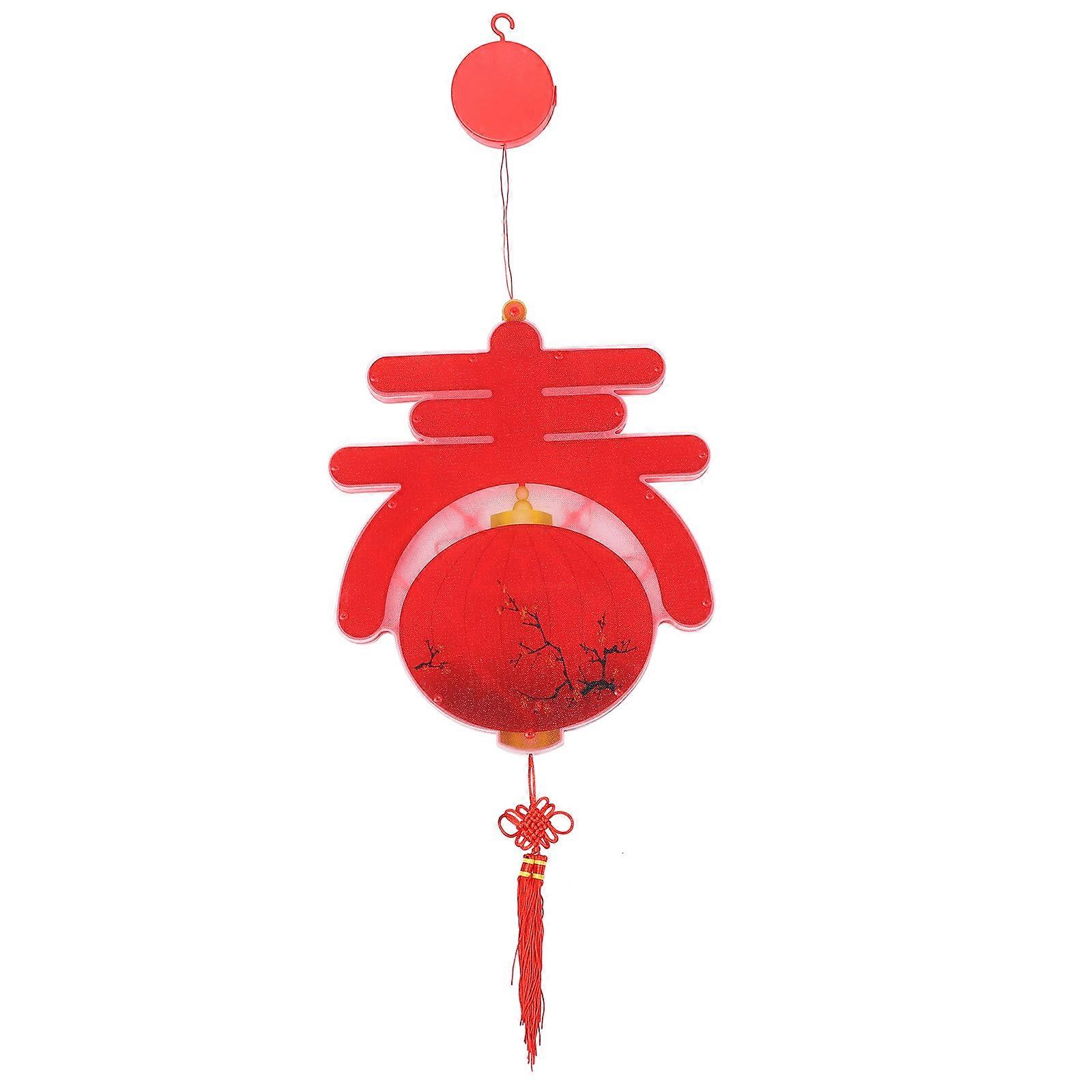 Red Suction Cup LED Light for Decor Made of PVC Perfect for Windows and Festive Scenes 1 pc