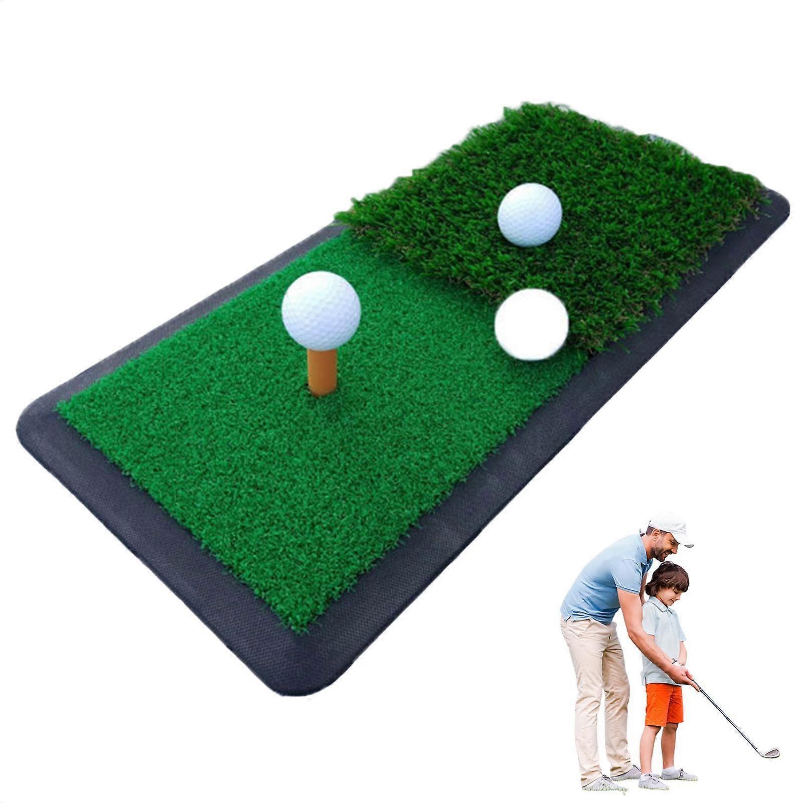 Golf Training Mat 7.87 x 19.29 Inch - Indoor Outdoor Artificial Grass Hitting Pad for Putting and Chipping Practice