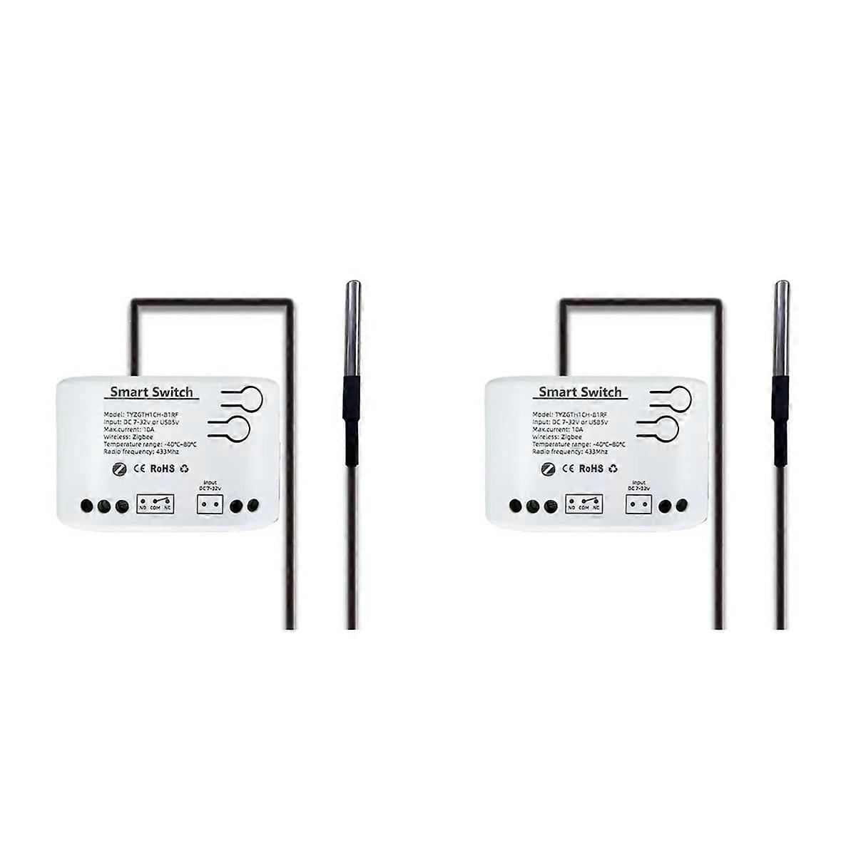 Tuya Smart Zigbee Schalter mit Temperatursensor DC 7-32V