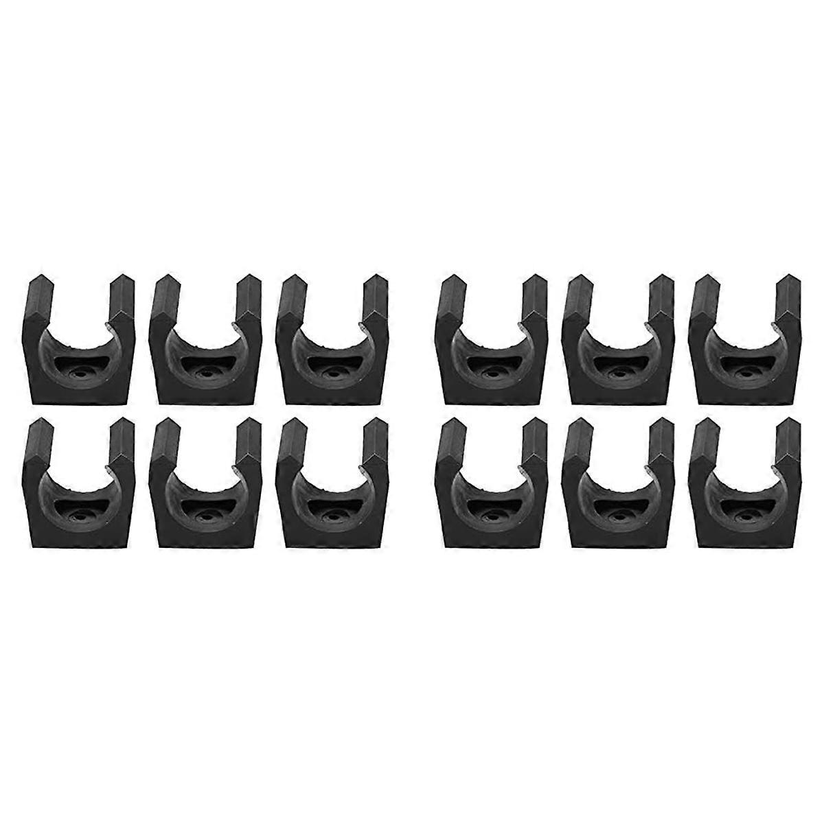 Pool Cue Clamp, Set of 12 Plastic Billiard Single Stand Mini Rod Storage Accessories