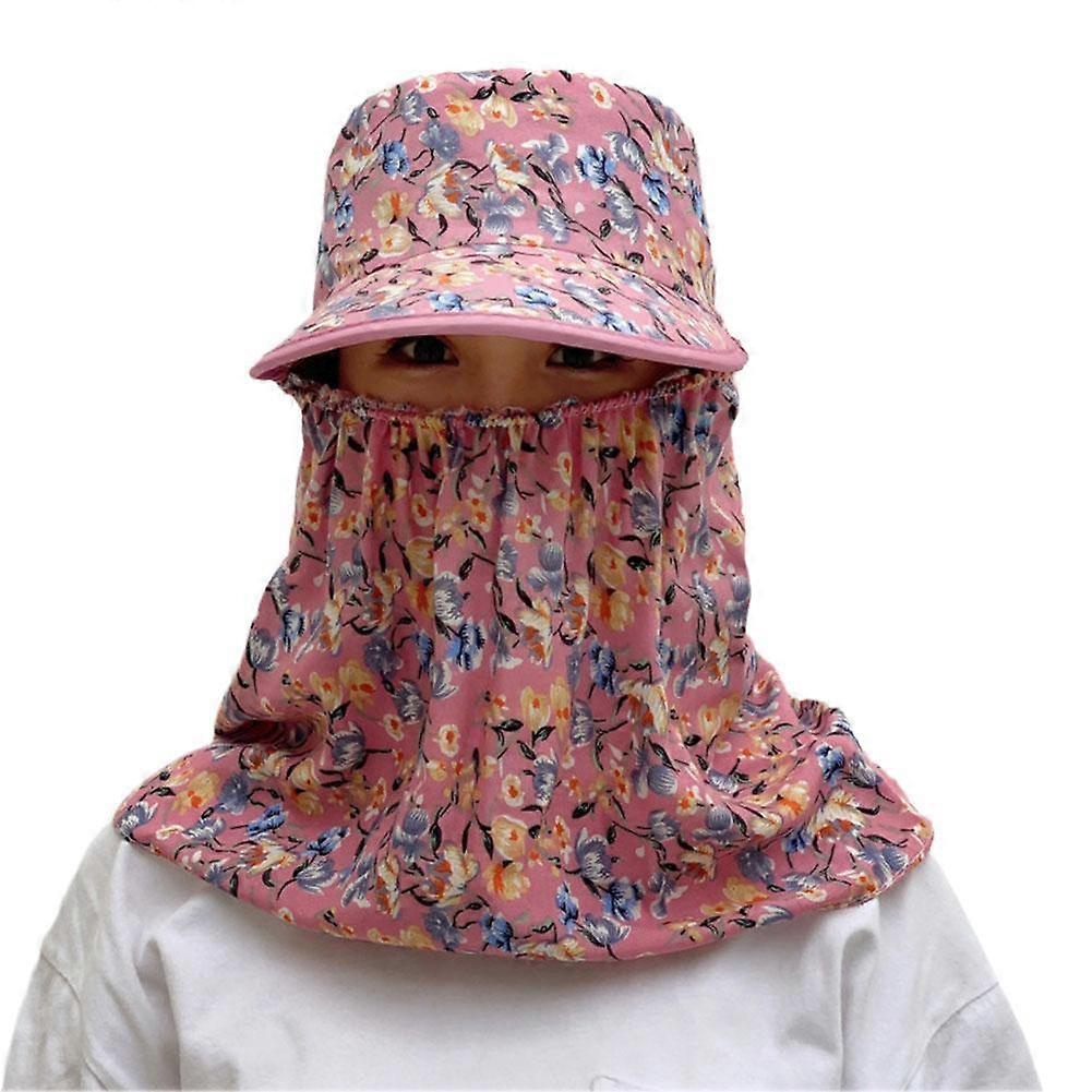 Moderiktig solhatt för kvinnor vår sommar tyg bred brätte UPF 50+ utomhus strand resor