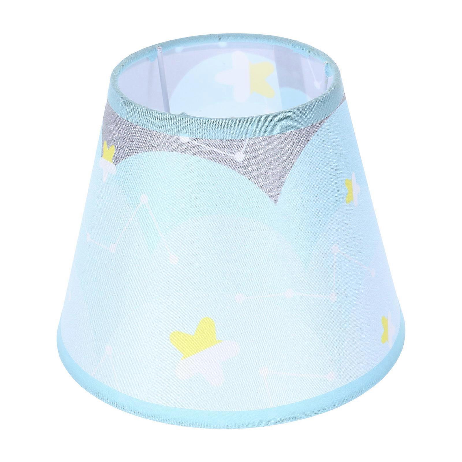 Decorative Shades Cloth Lampshade for Desk General Users -Blue 17x13x10 Cm Easy Installation 1 Set
