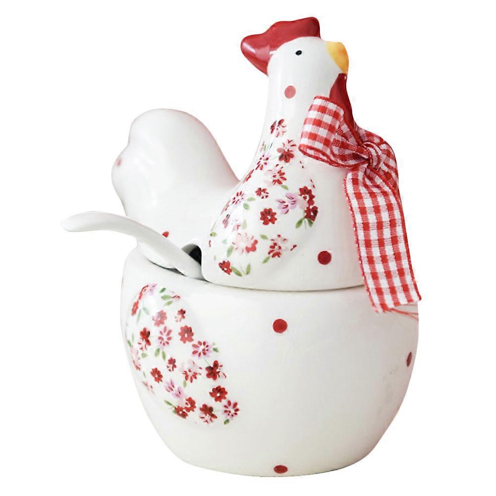 Chicken Jar With Lid Chicken Shaped Spice Containers Seasoning Jar For Dining Family 1Pack