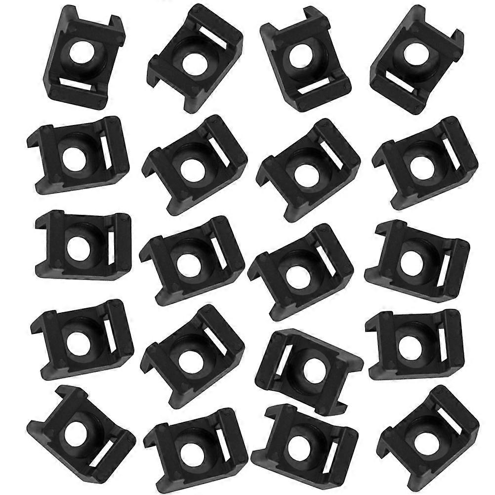 Cable Mounting Clips Black Saddle Shaped Line Organization For Installation Rack 500Pcs