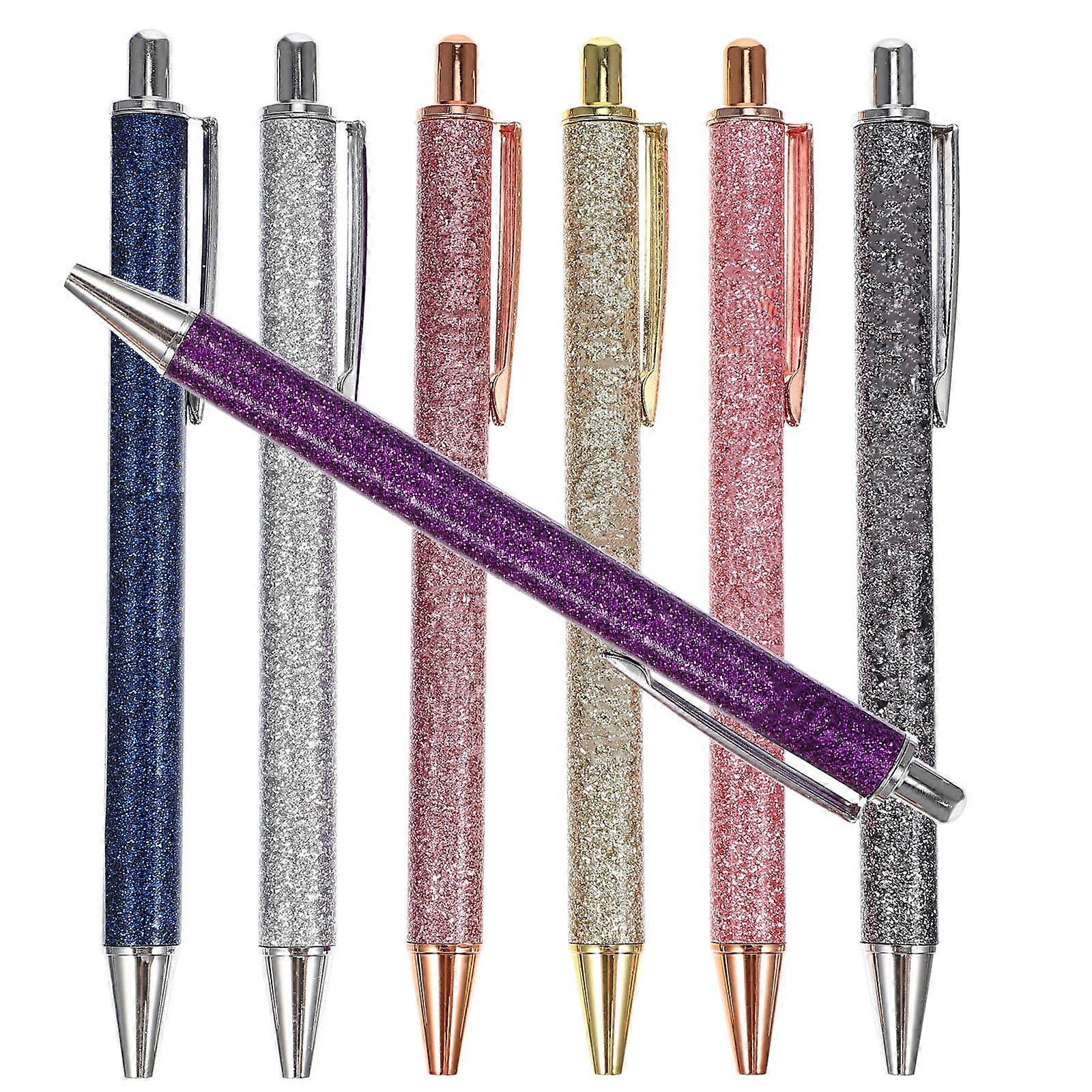 Cute Pens Cylindrical Office Work 7Pcs Assorted Color Smooth Writing Portable