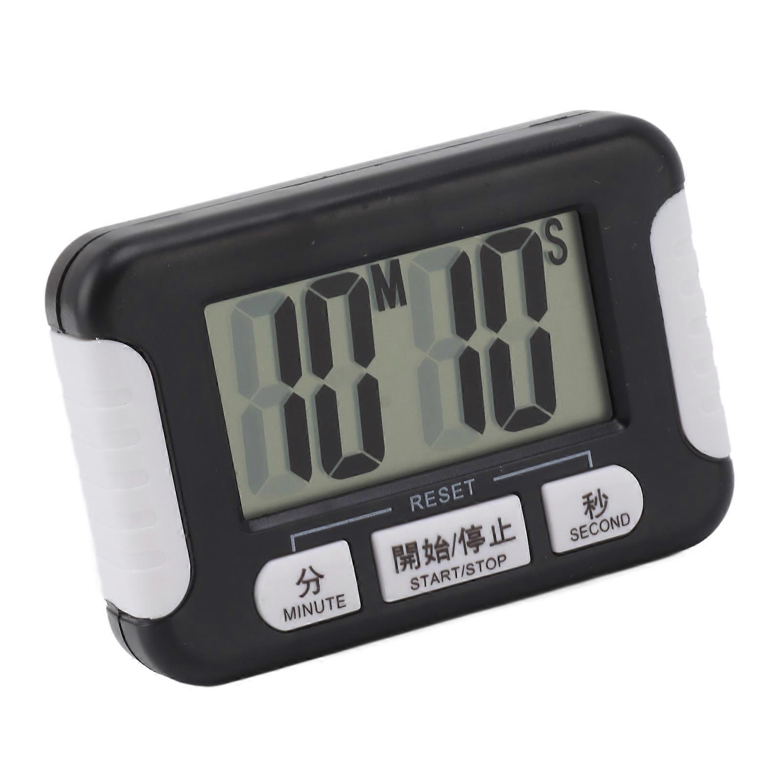 Digital Timer Multifunctional Portable Easy to Operate Alarm Countdown Timer for Kitchen Black 