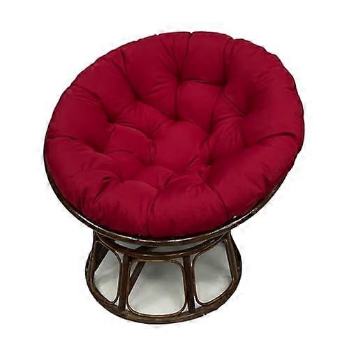 Ergonomic wicker chair cushion, comfortable hammock swing cushion (Wine Red, 170 x 121 cm)