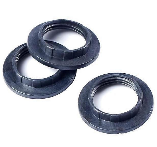10pcs E14 Candelabra Base Socket Ring: 2.8cm/1.01" Inner Diameter Plastic Lamp Holder with Threaded Collar - High-Temperature Resistant Light Socket A