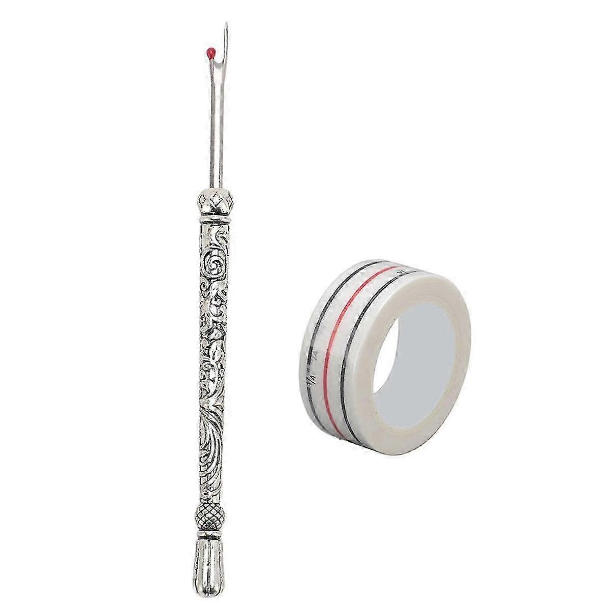 Seam Ripper and Thread Remover Kit, Sewing Tool Set with Positioning Tap for Crafting and Sewing