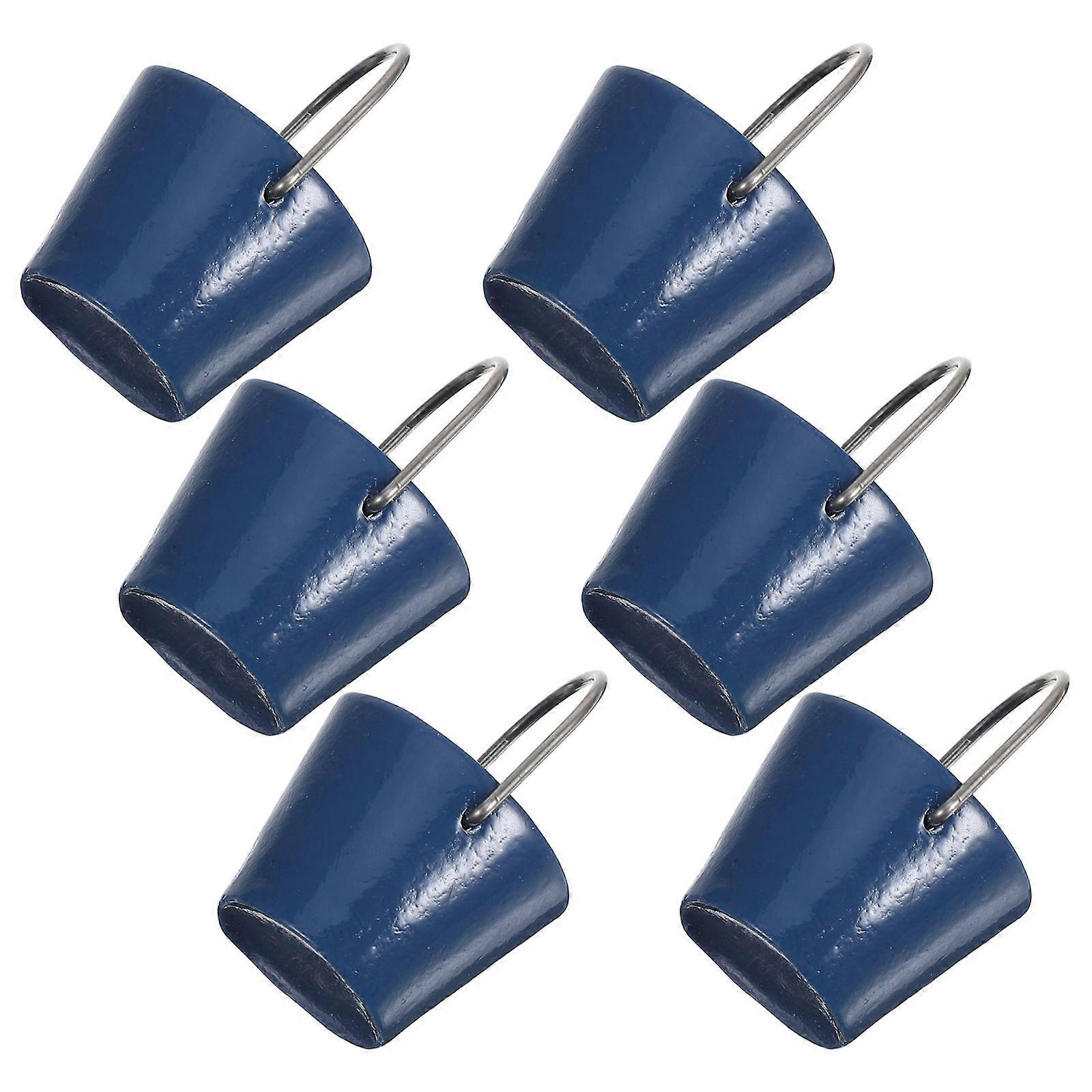 Decorative Bucket Mini Bucket Versatile Decoration For Dollhouse And Fairy Gardens Dark Grey 2.00X1.70X1.40CM 6Pcs