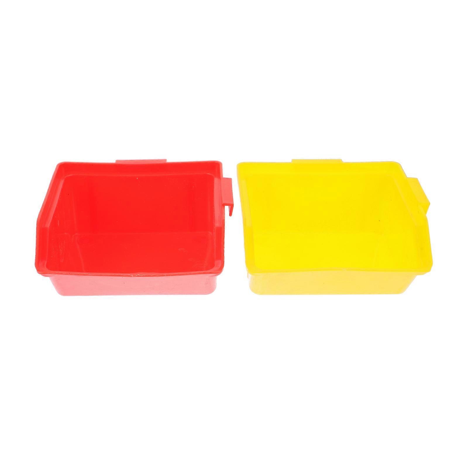 Practical Hamster Toilet and Sand Bath Tub in Red Color Made of Durable Plastic for Hamster Use 2