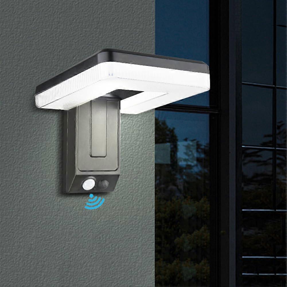 LED solar wall light IP65 motion sensor 120° foldable 3 modes white 6500K