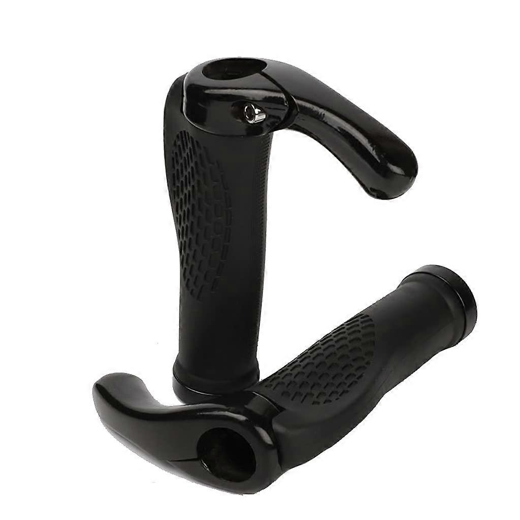 Aluminum fiber grips for mountain bikes, handlebars, scooters, soft, with locking mechanism Ref: 5923