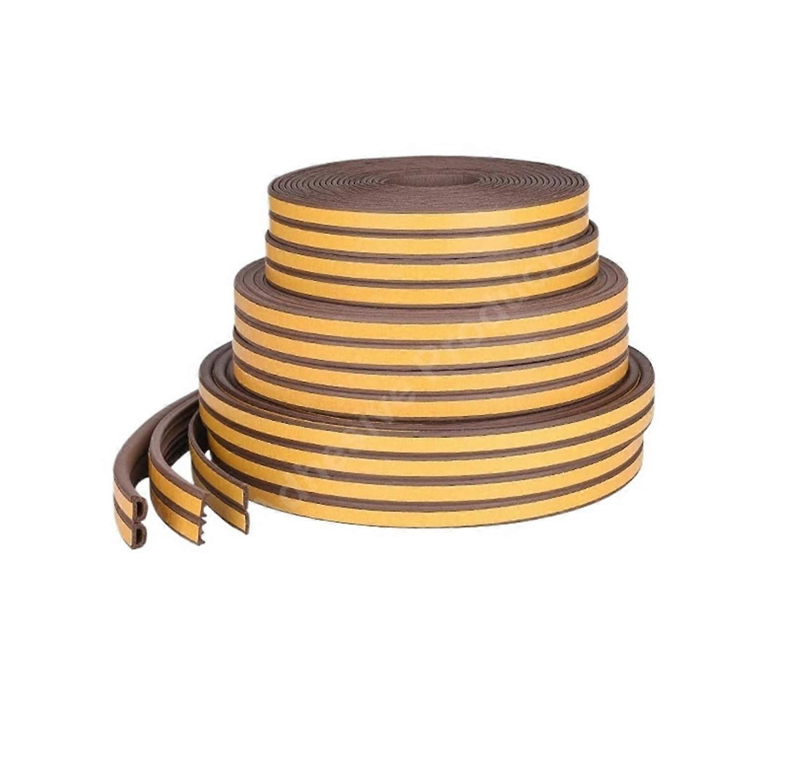 Multi-Purpose Sealing Tape 5M, Weather-Resistant Door Window Insulation Strip, Anti-Oxidation Rubber Seal 2MM x 9MM