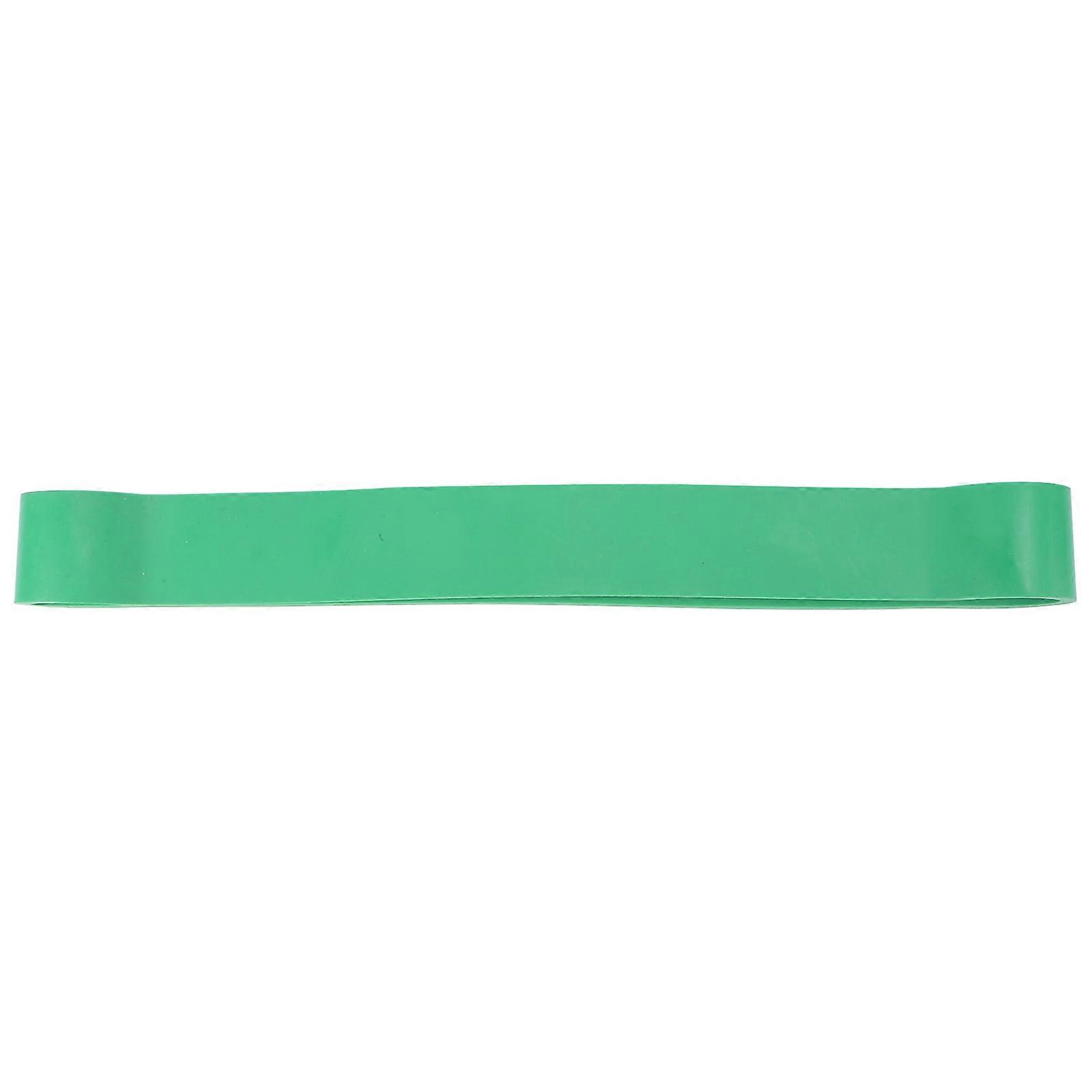 Portable Yoga Stretch Band Flat Latex for Travel Resistance Training 61x2.9x0.45cm Green 1Pcs
