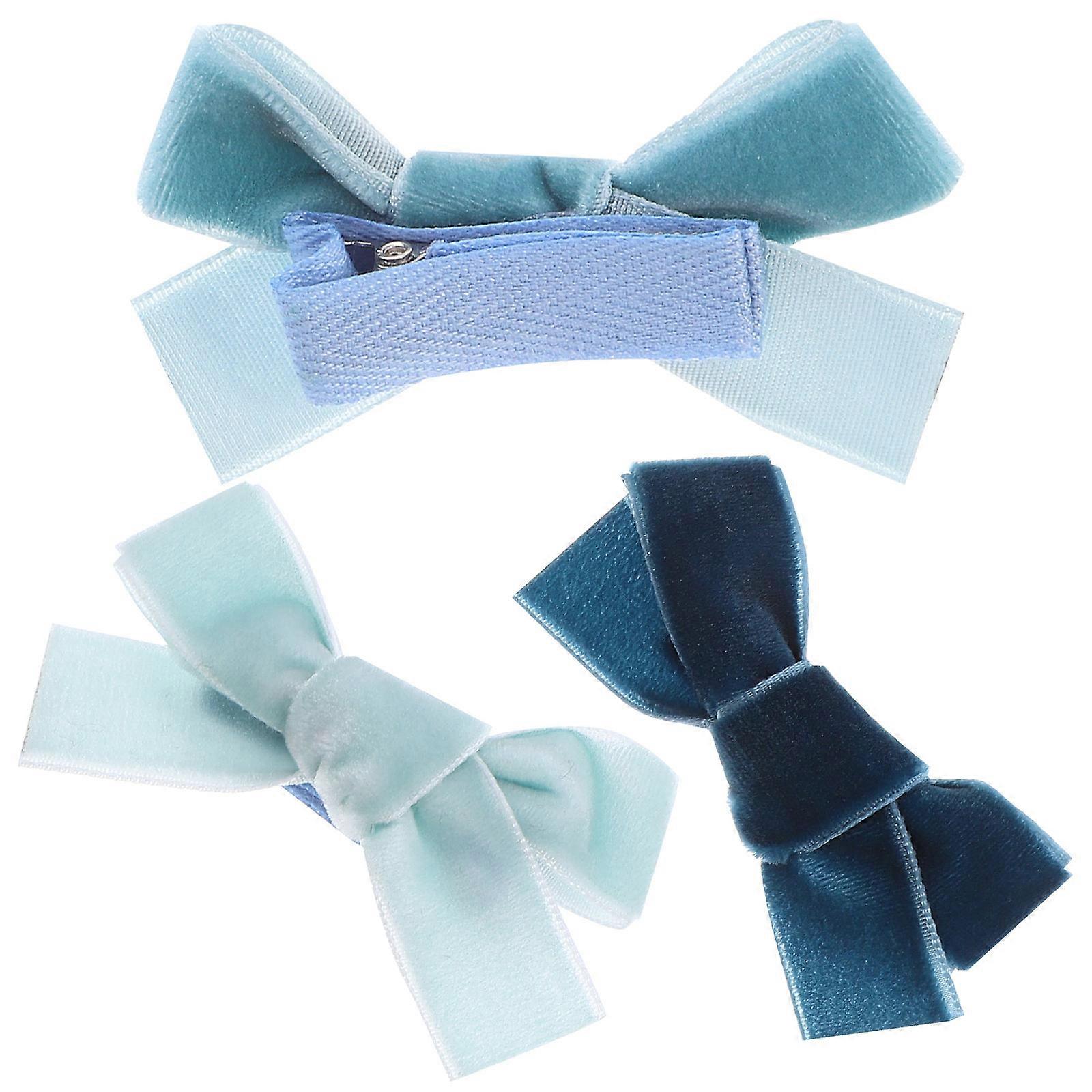 Hair Bows For Little Girls Small Bow Hair Clip Duckbill Shape Theme Party 3Pcs