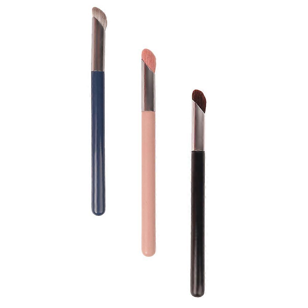 Finger Pulp Shaped Concealer Brush for Makeup with Synthetic Material Assorted Color 3Pcs