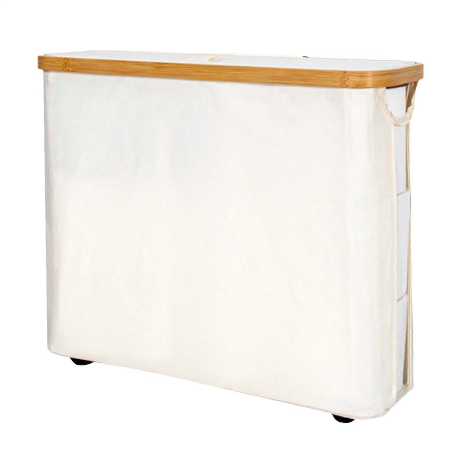 Toilet Paper Organizer Large 23L Storage Container with Lid for Bathroom Use