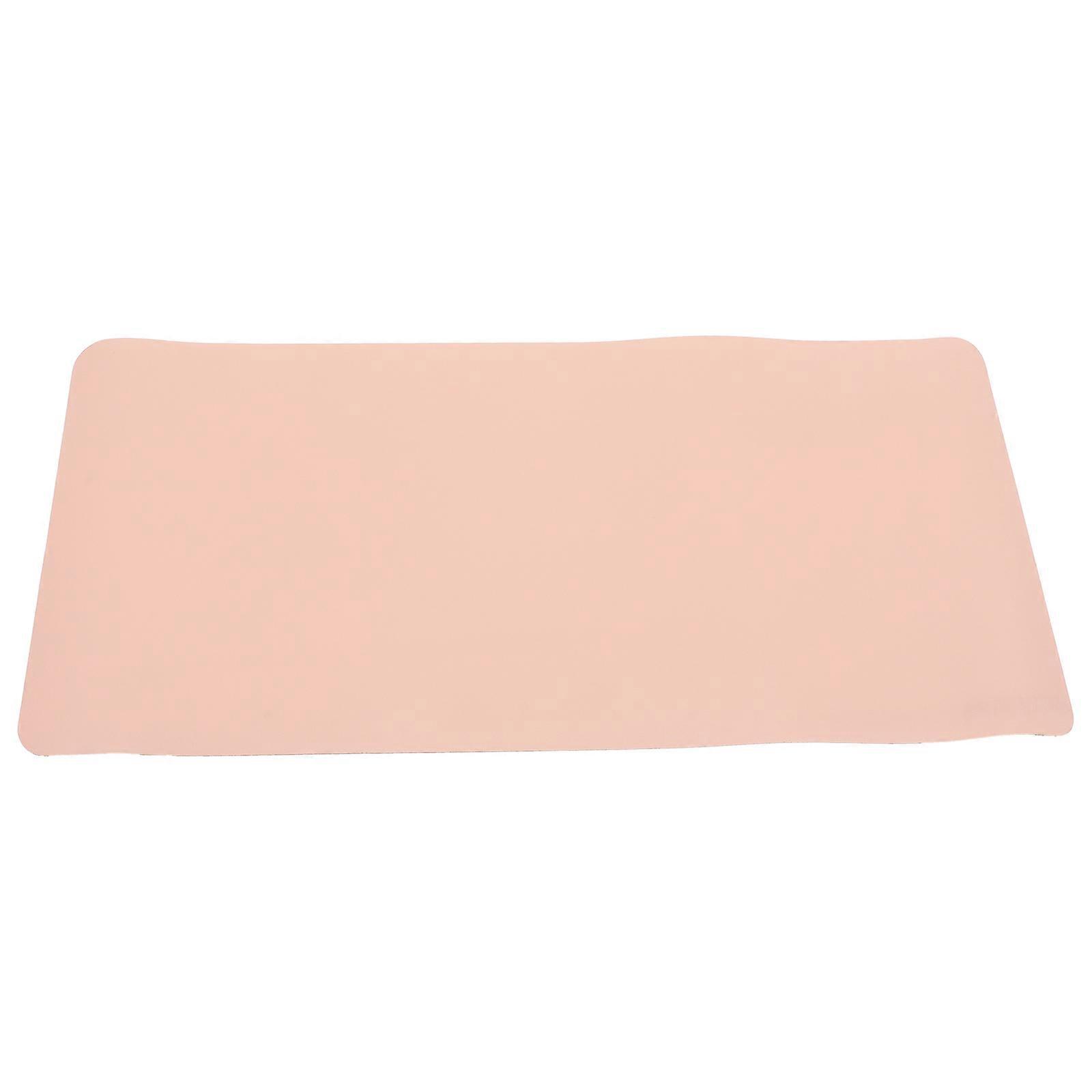 Foldable Nail Pad Soft Nail Cushion Manicure Table Support Wrist Pink 30x60x0.15cm 1Pcs