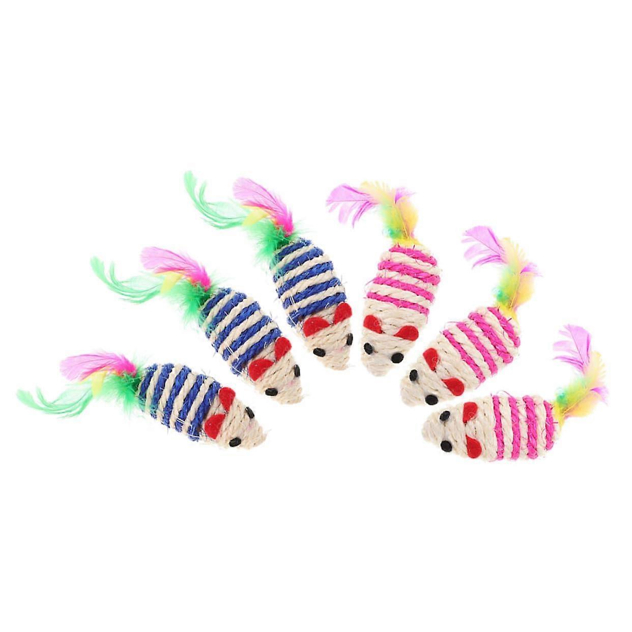 Cat Toys 6-Piece Indoor Cat Toy Set, Interactive Cat Toys for Indoor Cats, Catnip and Sisal