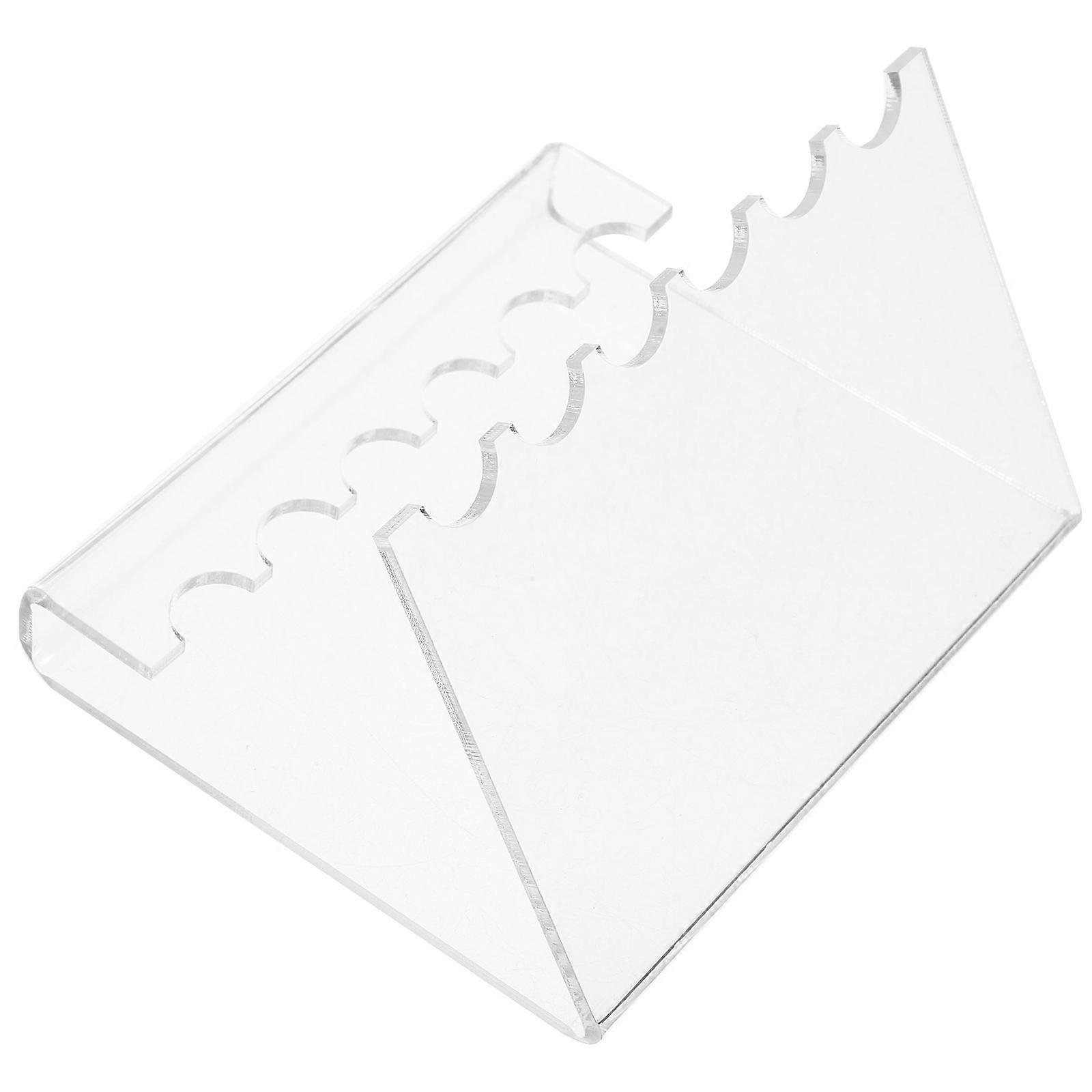 Fountain Pen Display Stand Acrylic Multi-functional Rack Hexagonal Design Transparent 13.00X11.00X8.00CM Pen Storage 1Set