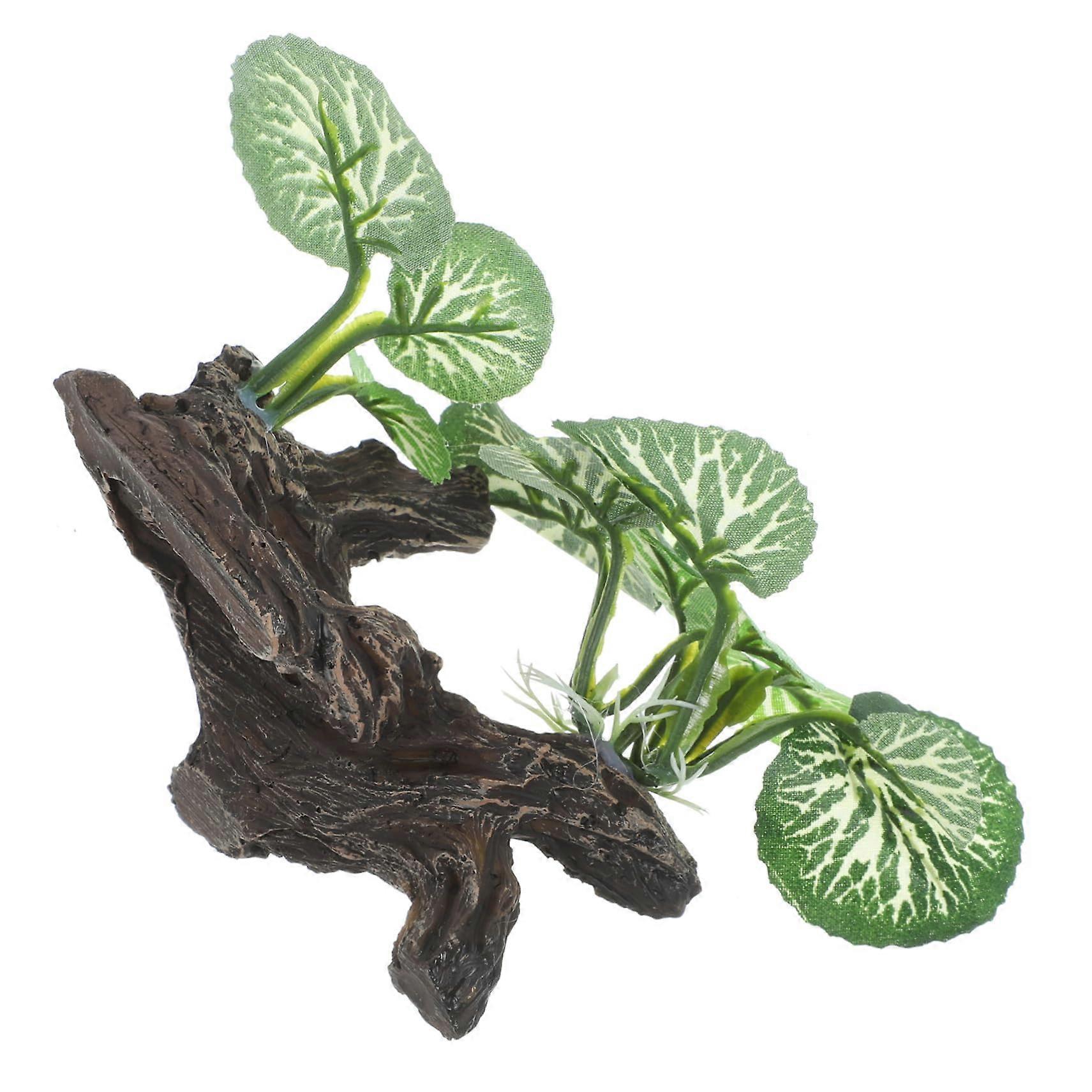 Artificial Plants for Reptiles - Durable Resin Aquatic Decor for Terrariums and Aquariums, Safe for Lizards and Snakes