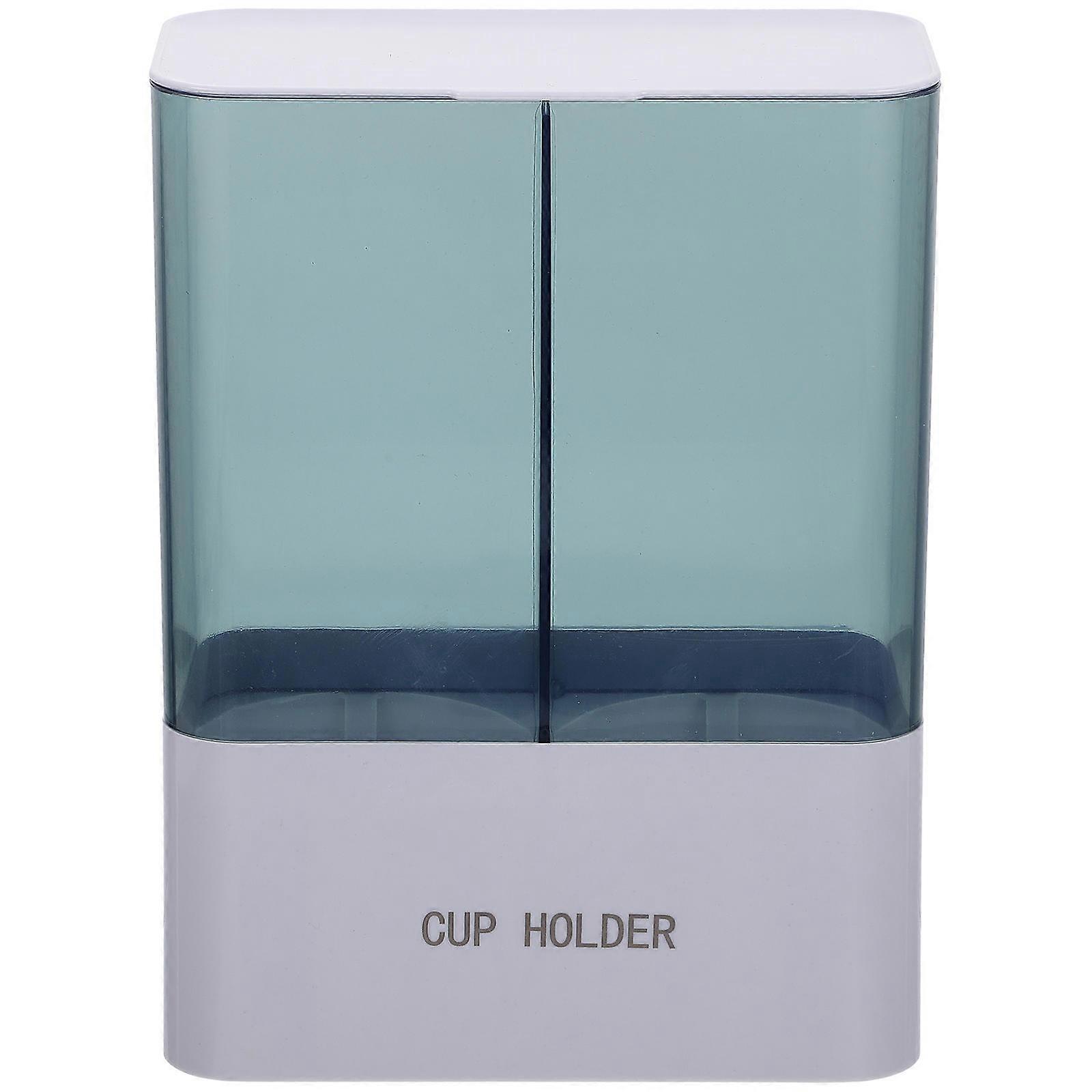 Wall Mounted Dispenser with Dustproof Cover for Easy Storage Use Light Grey