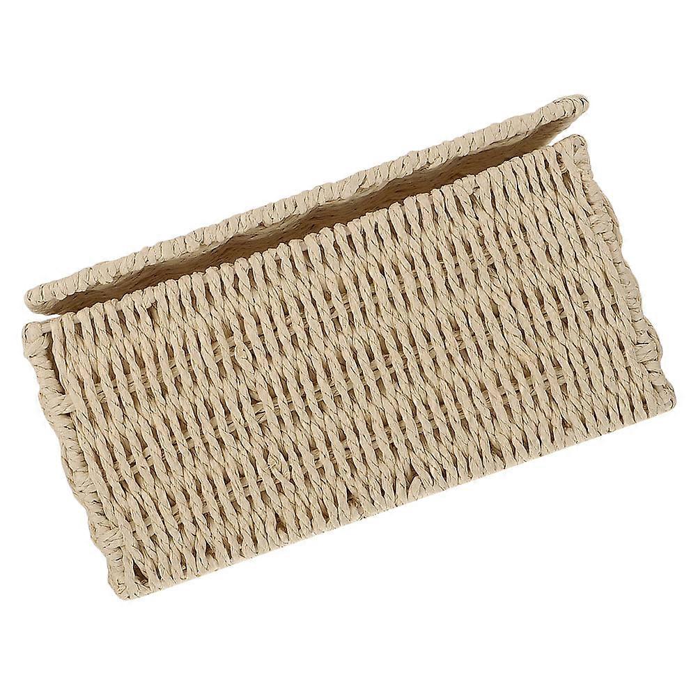 Household Storage Basket for Storage Use Beige Iron Material Practical and Charming 1Pc