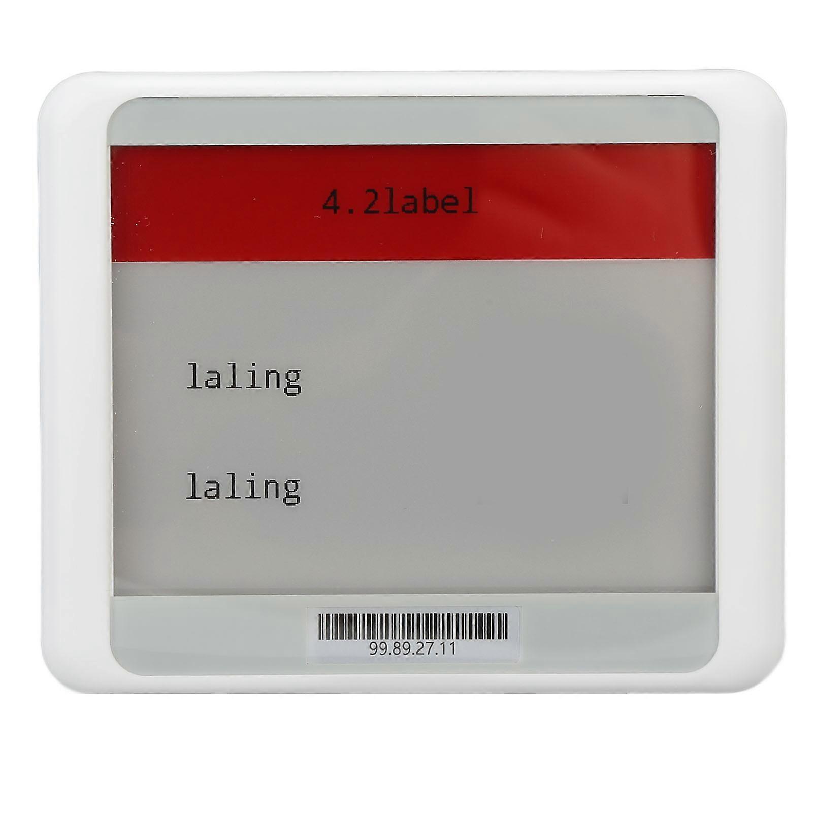 4.2in TFT Screen Electronic Shelf Label Bluetooth Connection Price Tag Card Portable ESLBlack White Red
