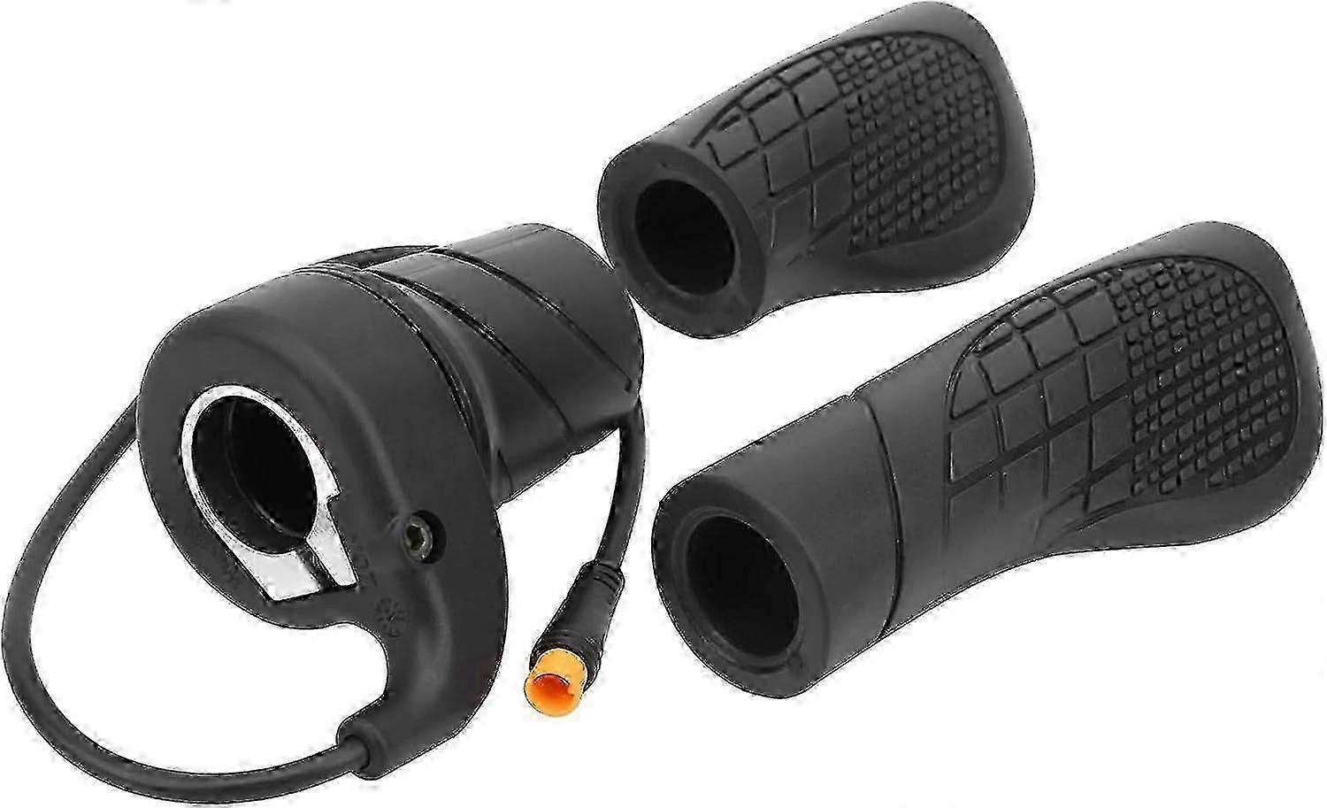 Electric Bike Throttle With Non-Slip Rubber Design, Aluminum Alloy Lock Rings For Stability, Optimal Performance In Extreme Weather, Compact And